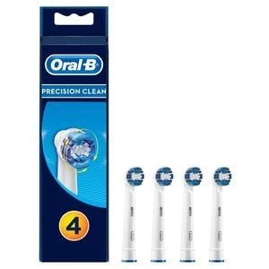 Oral B Precision Clean Replacement Heads Toothbrush 4Pcs