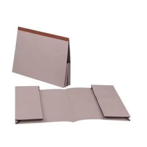 Image of Guildhall Foolscap Reinforced Double Pocket Manilla Legal Wallet Buff Pack of 25