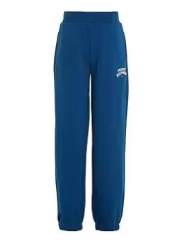 image of Tommy Hilfiger Boys Flag Sweatpants - Deep Indigo, Navy, Size 14 Years