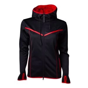 Image of Assassins Creed - Technical Dark Womens Large Hoodie - Black/Red