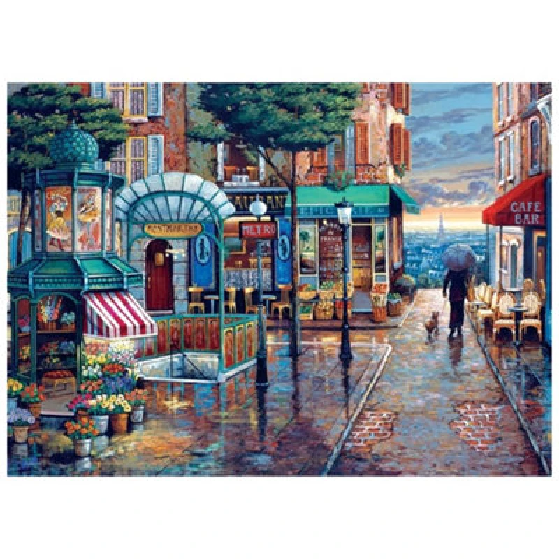 Image of Cheatwell Games Rainy Day Stroll Jigsaw Puzzle 1000 Pieces Multi