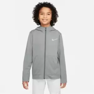 image of Nike Big Kids (Boys') Full-Zip Training Hoodie - Grey