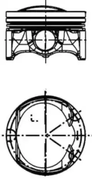 Image of Piston 40251600 by Kolbenschmidt