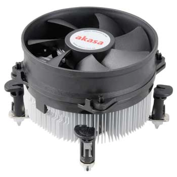 image of AKASA AK-CCE-7101CP Intel Socket 92mm PWM 3000rpm Dual Ball Bearing Fan CPU Cooler