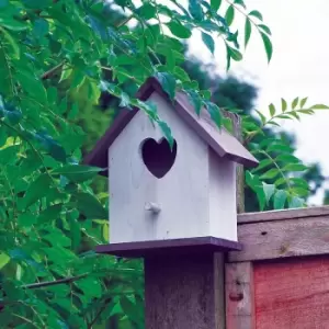 Image of White Wooden Nesting Box Shabby Chic