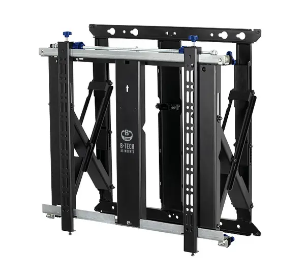 Image of B-Tech B-Tech Slimline Soft-Open Full Service Videowall Mount with Micro-Adjustment (VESA 600 x 400) BT8312/B V2