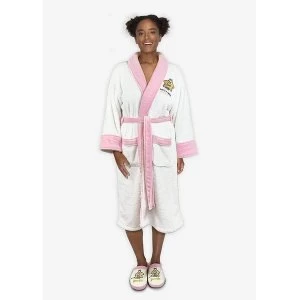 image of MMLM Little Miss Sparkle White Pink Ladies Robe