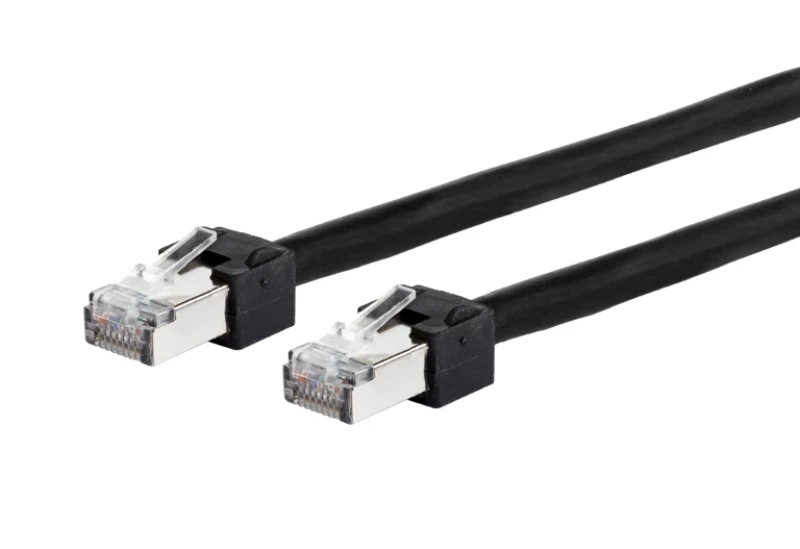 Image of METZ CONNECT 13084F1000-E networking cable Black 1m Cat5e S/UTP (STP)