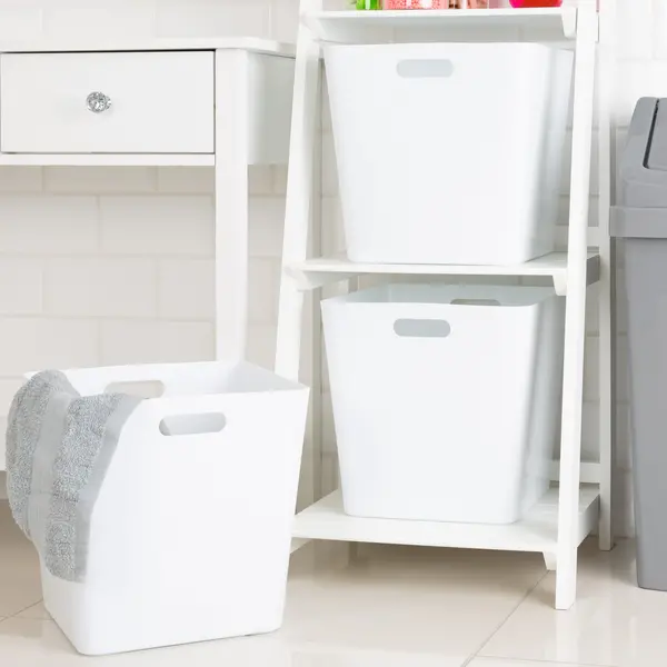 Image of Wham Studio Set of 3 Storage Baskets, 15.01 White
