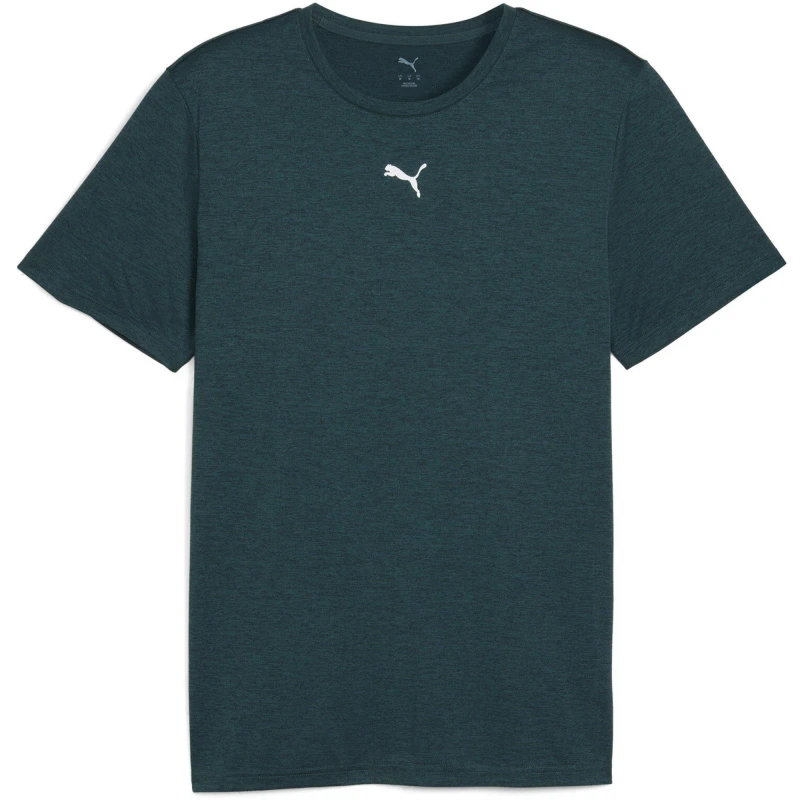 Image of Puma Mens TAD Short Sleeve Performance Gym Top Green Terrain male S