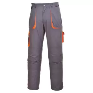 Image of Portwest Mens Texo Contrast Workwear Trousers (3XL R) (Grey)