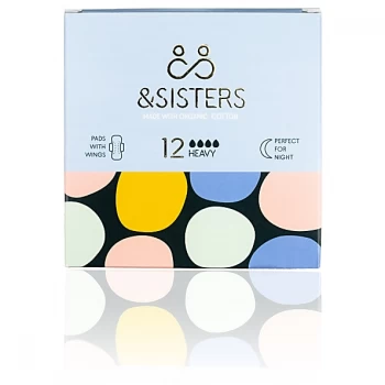 image of &Sisters Pads with wings - Heavy/Night (12 pack)