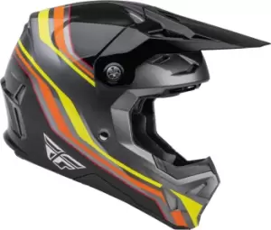 Image of Fly Racing Formula CP S.E Speeder Motocross Helmet, black-red-yellow, Size 2XL, black-red-yellow, Size 2XL