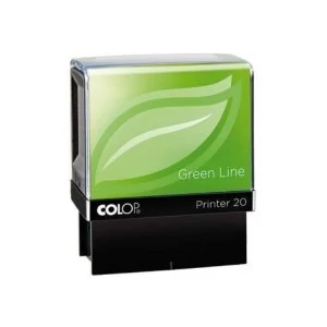 Image of Colop Word Stamp Green Line Signed Unchecked