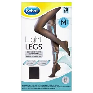 image of Scholl Light Legs Black 20 Den Medium