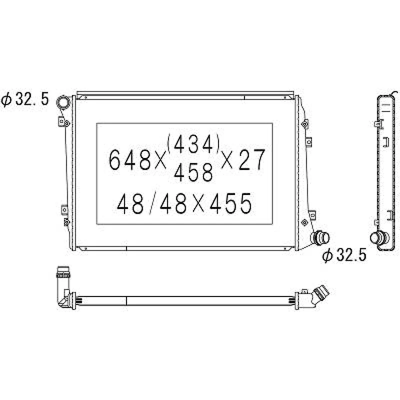 Image of DIEDERICHS Engine radiator DIEDERICHS DCM3446