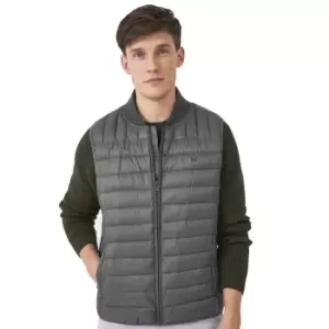 Image of Crew Clothing Mens Bomber Collar Bodywarmer Gilet L - Chest 42-43.5'