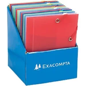 image of Chromaline PP Elasticated 3 Flap Folder 12x16, Assorted, Pack of 25