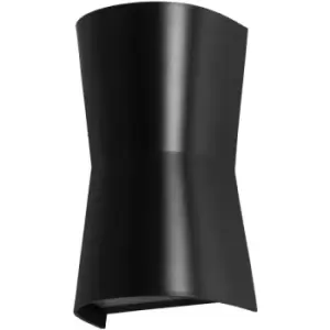 Image of Forlight Lighting - Forlight Prisma Outdoor Up Down Wall Lamp Black, Tinted, IP65