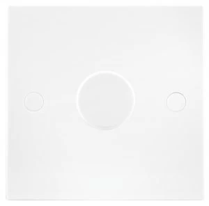 image of Wickes Push Dimmer Switch 1 Gang 2 Way 400W Square Edge White