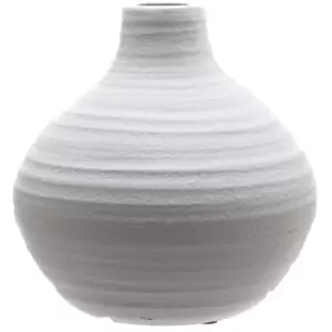 image of Amphora Matt White Ceramic Vase