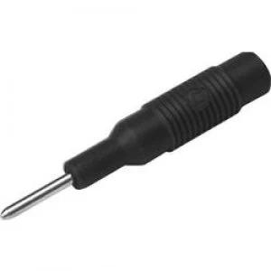 Image of Plug to plug connector 2mm plug 4mm socketBlackSKS HirschmannMZS 21 pcs