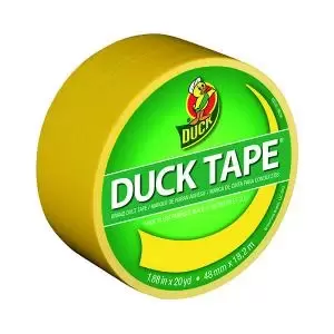 Image of Ducktape Coloured Tape 48mmx18.2m Yellow Pack of 6 1304966 SUT03701