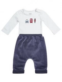 image of Mamas & Papas Bus Top And Jogger Set Baby Boys