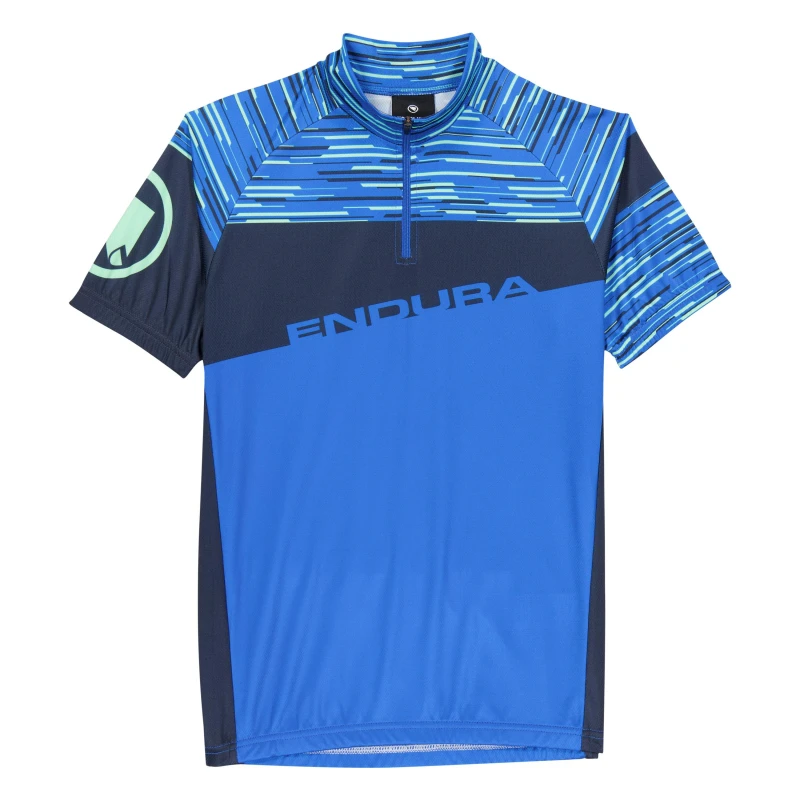 Image of Endura Kids Hummvee Ray S/S Jersey - Blue Blue 7 - 8 Years