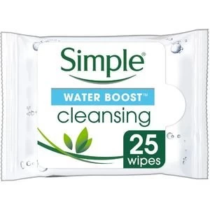 image of Simple Water Boost Face Wipes X25