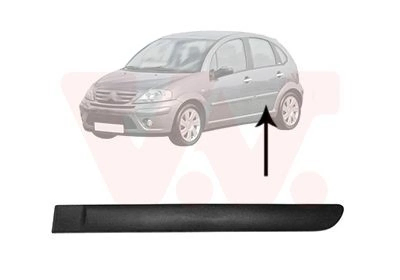 Image of VAN WEZEL Door moulding trim VAN WEZEL 0925405