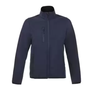 image of SOLS Womens/Ladies Radian Soft Shell Jacket (L) (Dark Blue)