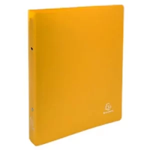 image of Exacompta Ring Binder 54696E Semi Rigid Polypropylene A4 30 mm 2 ring Yellow Pack of 15