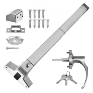 Image of VEVOR Door Push Bar Panic Bar Exit Device Lock Handle/Alarm Commercial Emergency Exit Bar Panic Exit Device for Wood Metal Door Panic Exit Bar Metal H