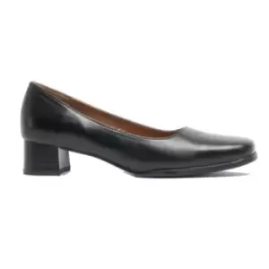 image of Amblers Walford Ladies Wide Fit Court / Womens Shoes (3 UK) (Black)