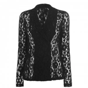 image of Vero Moda Jula Lace Blazer - Black