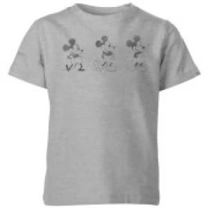 image of Disney Evolution Three Poses Kids T-Shirt - Grey - 11-12 Years