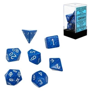 Image of Chessex Speckled Poly 7 Dice Set: Water