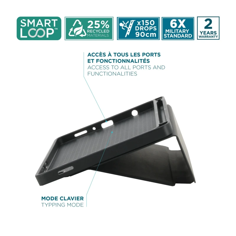 Image of Mobilis Mobilis 068022 tablet case 22.1cm (8.7") Flip case Black 068022