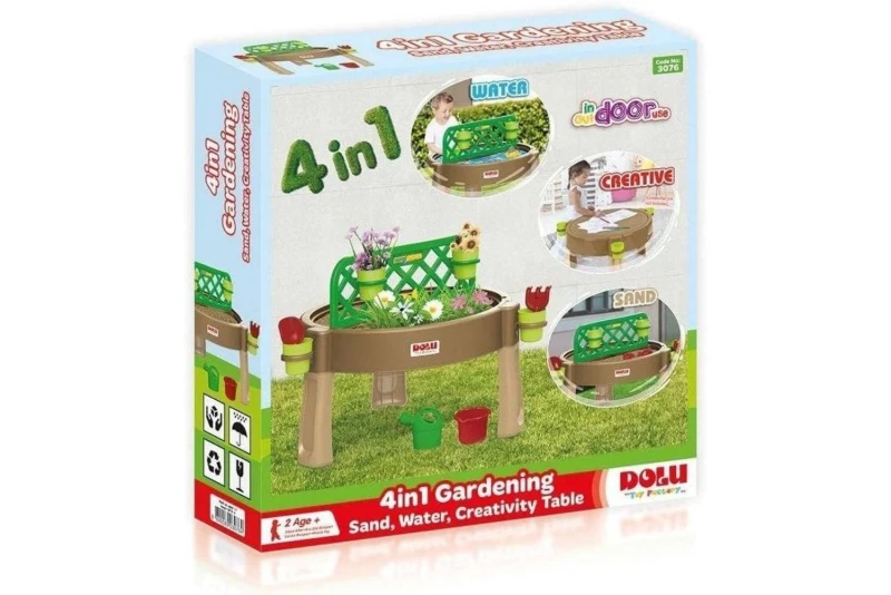 Image of Dolu Garden Sand and Water Activity Table Brown