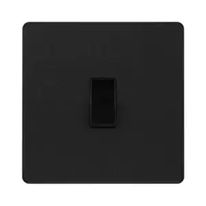 BG Evolve Matt Black Single Light Switch 20A 16Ax 2 Way - PCDMB12B - main image