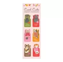 Cool Cats Magnetic Bookmarks