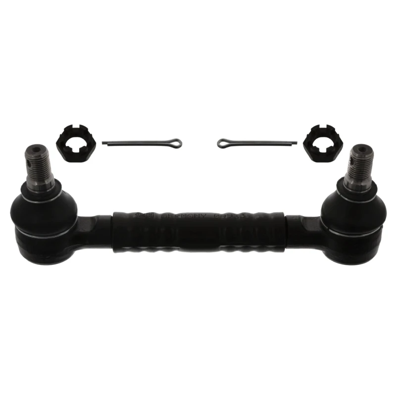 Image of FEBI BILSTEIN 09933 Anti-roll bar link OE Turbo NEW, Front Axle, with crown nut Link Stabiliser (3229)
