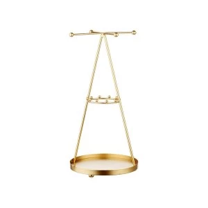 image of Sass & Belle Gold Pyramid Jewellery Stand