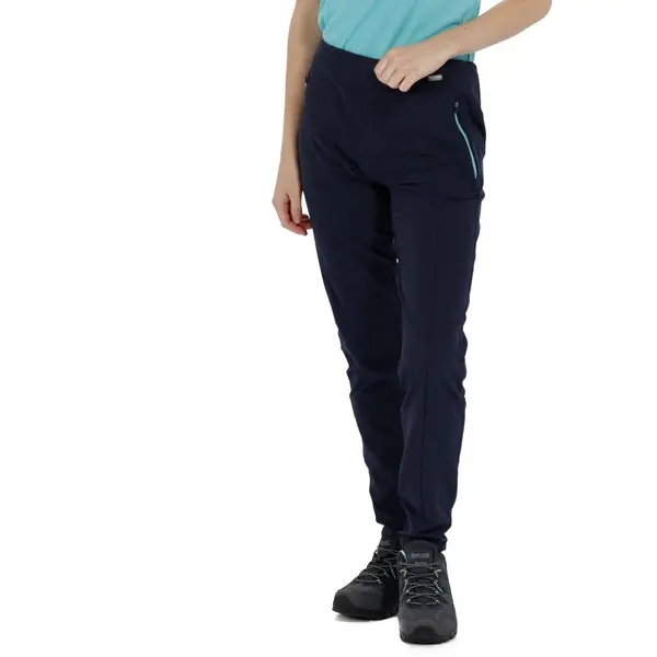 Image of Regatta Womens/Ladies Pentre Durable Water Repellent Trousers Pants UK Size 16 - Waist 33' (84cm) Inside Leg 31' NAVY RWJ193-540-16R