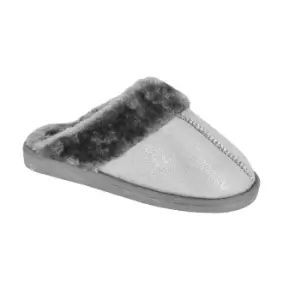 Image of Sleepers Womens/Ladies Juliet Sparkle Slippers (3 UK) (Silver)