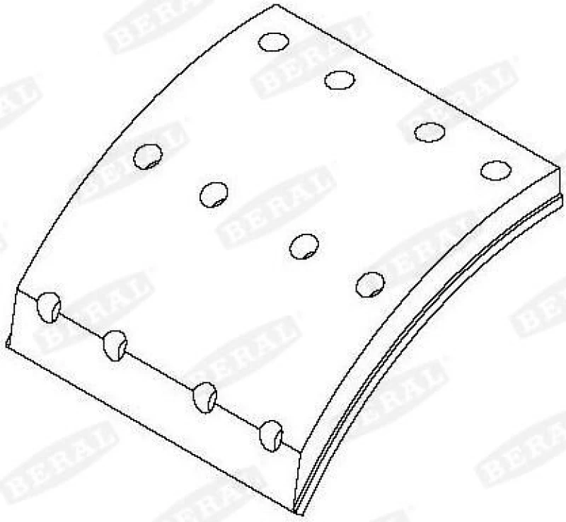 Image of Brake Lining Kit, drum brake BERAL KBL19217.0-1561