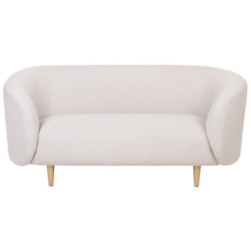 Image of Beliani Sofa 2 Seater Loen Fabric Light Beige