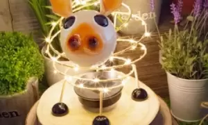 Image of Solar Wire Animal with 62 Micro LEDs, Ladybug, One, White, Benross