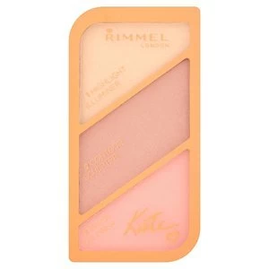 image of Rimmel Kate Moss Moss Sculpting Palette Coral Glow 002 Multi